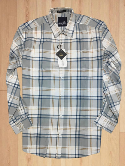 339/4-Twill Cotton Printed Chex Shirts