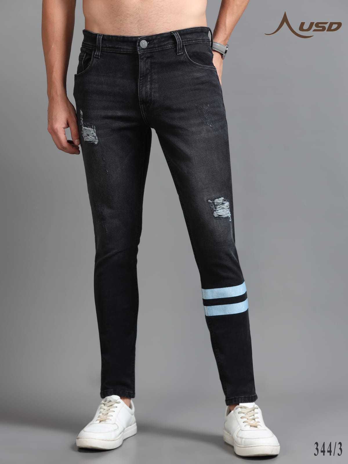 344/3-Designer Ankle Fit Jeans