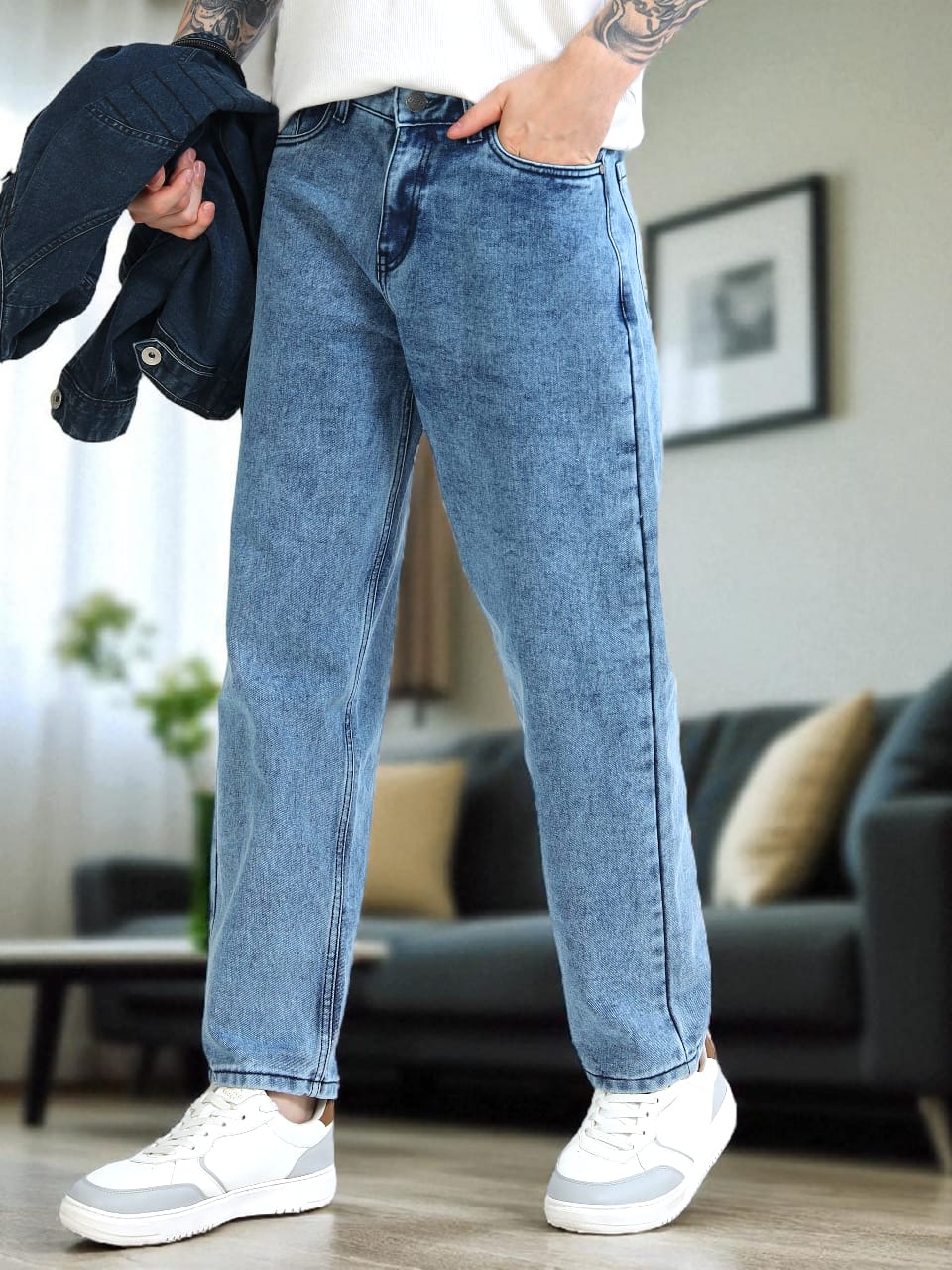 383/1-Classic MOM Fit Jeans - Comfort With Style"
