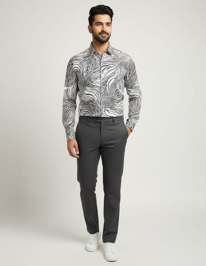 Premium Printed Satin Shirts - 376/9