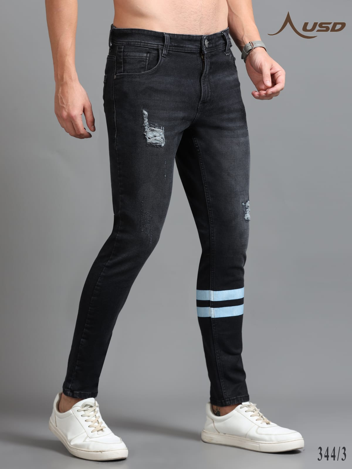 344/5-Designer Ankle Fit Jeans