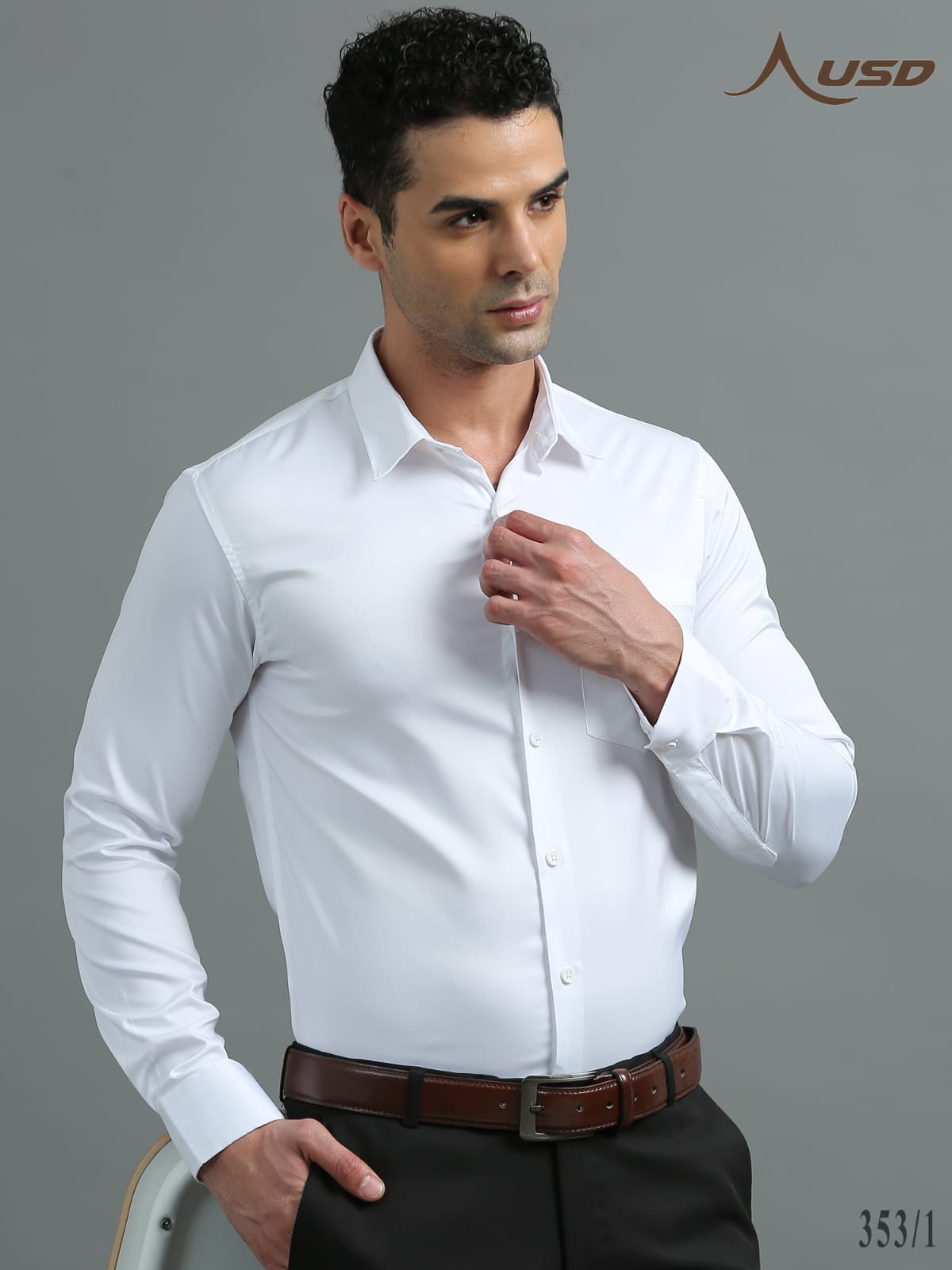 353/1-Satin Party Wear Shirts
