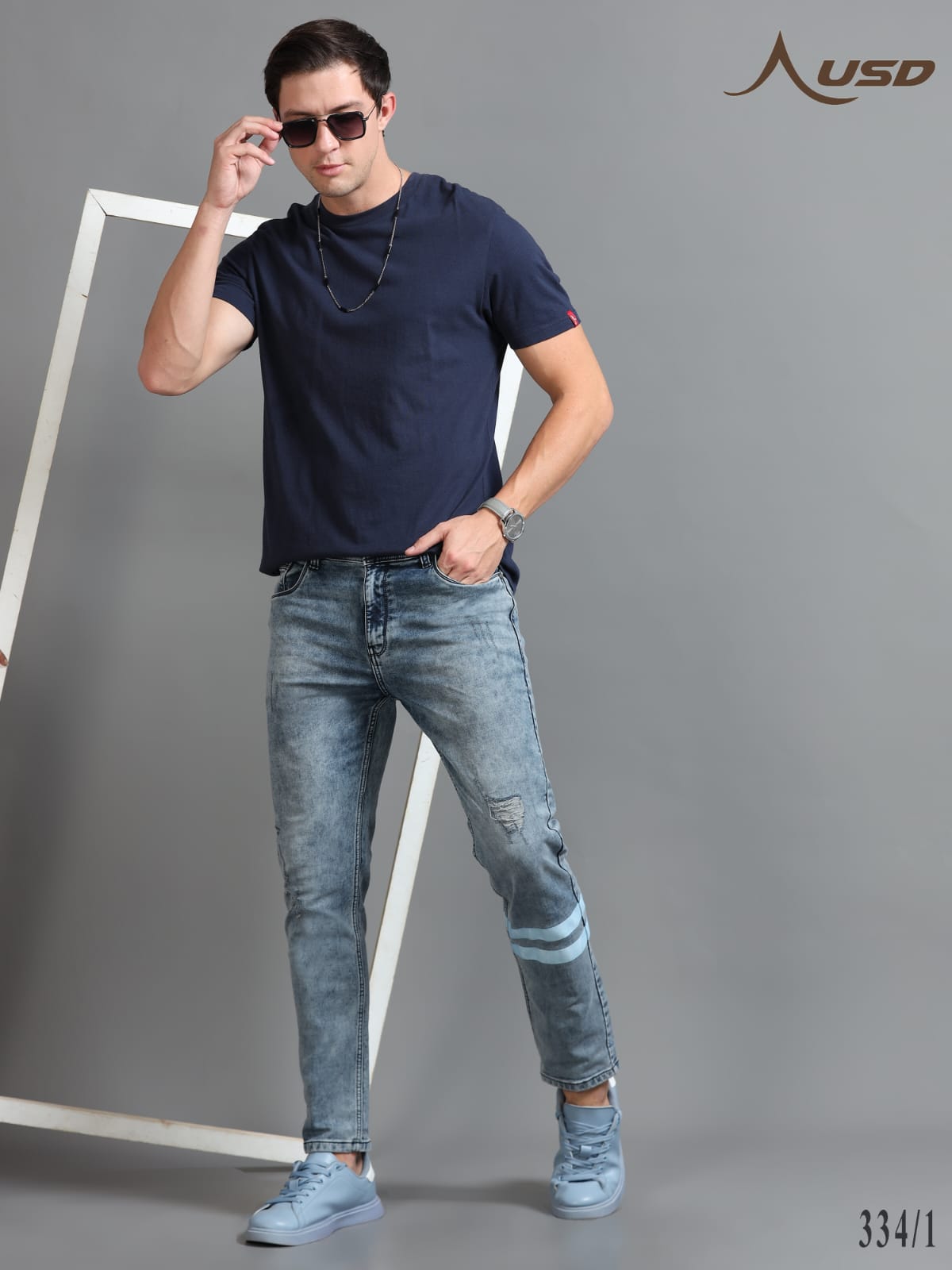 344/1-Designer Ankle Fit Jeans