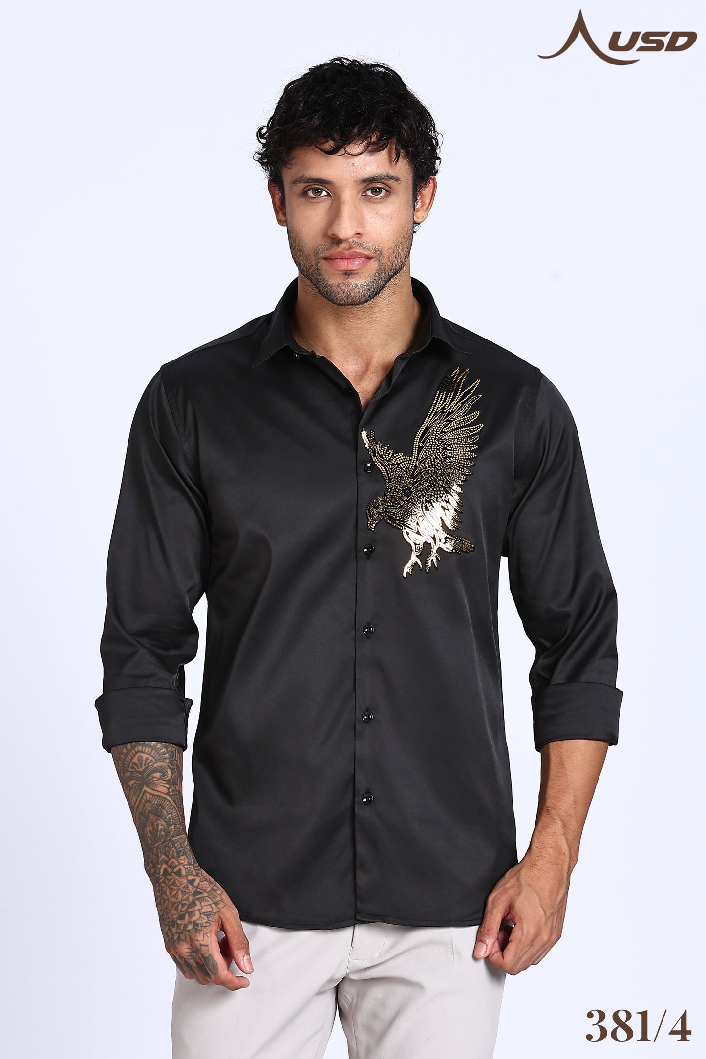 381/4-Eagle Stone Designer Full Shirts