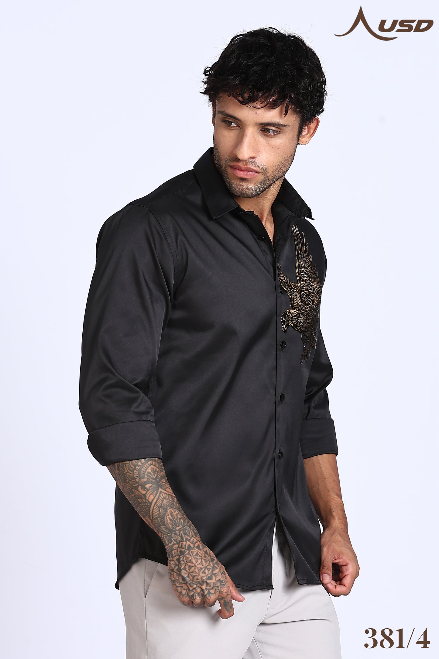 381/4-Eagle Stone Designer Full Shirts