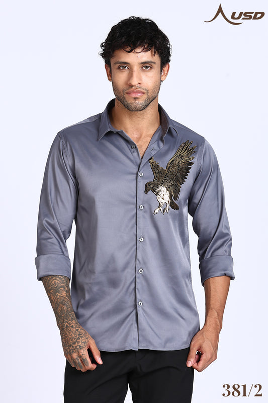 381/2-Eagle Stone Designer Full Shirts