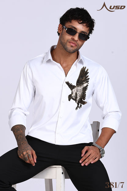 381/7-Eagle Stone Designer Full Shirts