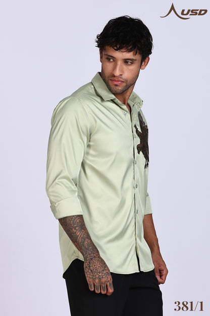 381/1-Eagle Stone Designer Full Shirts
