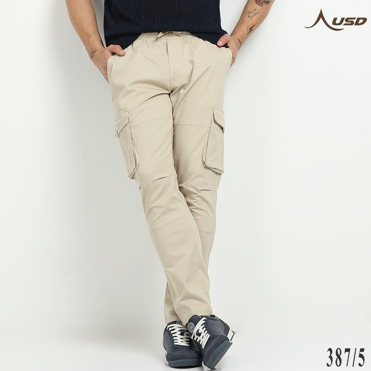 Premium Lycra Cargo Pants effortlessly stylish - 387/5