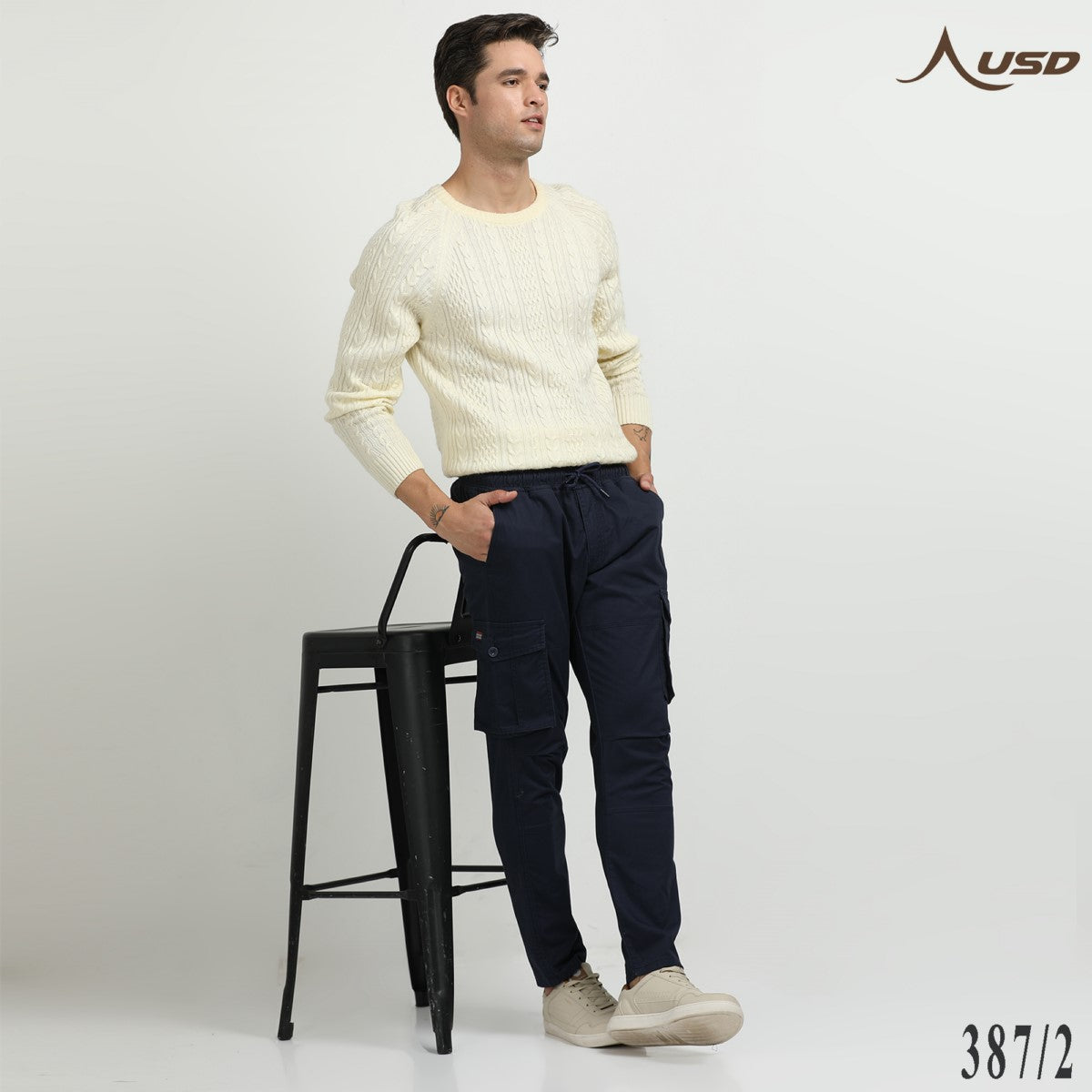 Premium Lycra Cargo Pants effortlessly stylish - 387/2