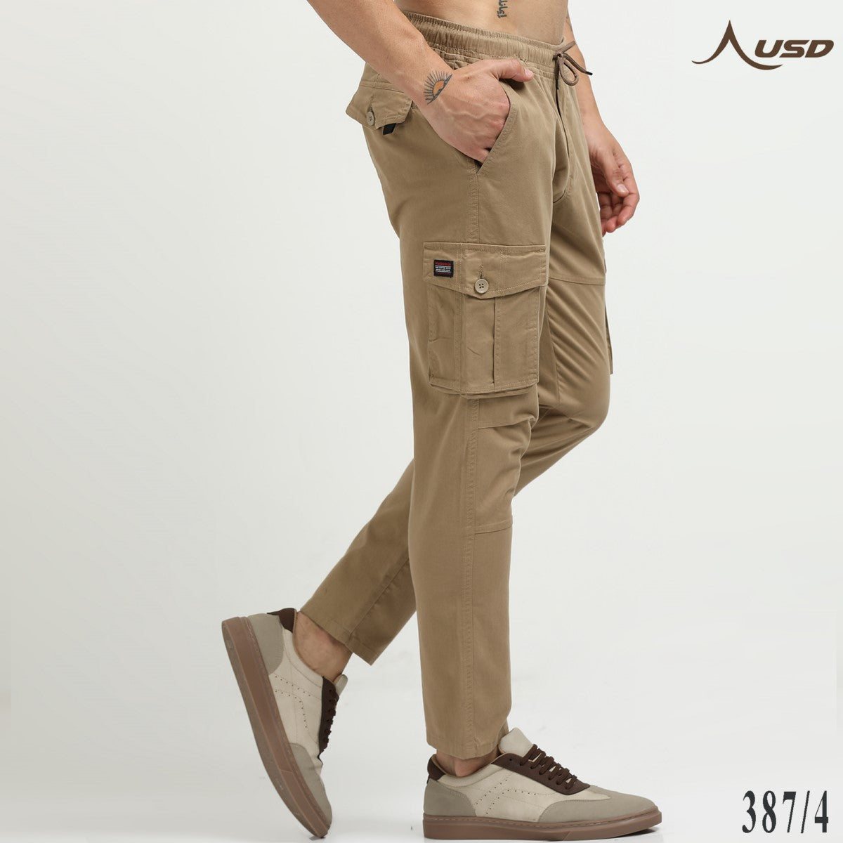 Premium Lycra Cargo Pants effortlessly stylish - 387/4