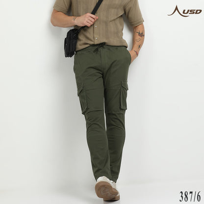 Premium Lycra Cargo Pants effortlessly stylish - 387/6