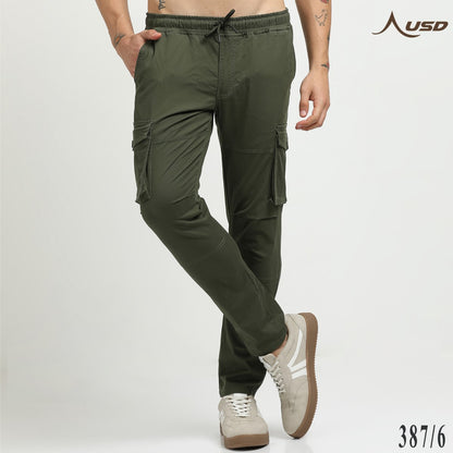 Premium Lycra Cargo Pants effortlessly stylish - 387/6