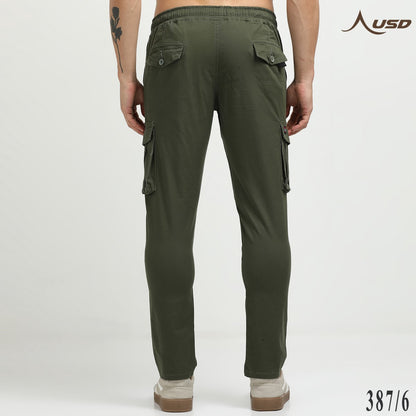 Premium Lycra Cargo Pants effortlessly stylish - 387/6