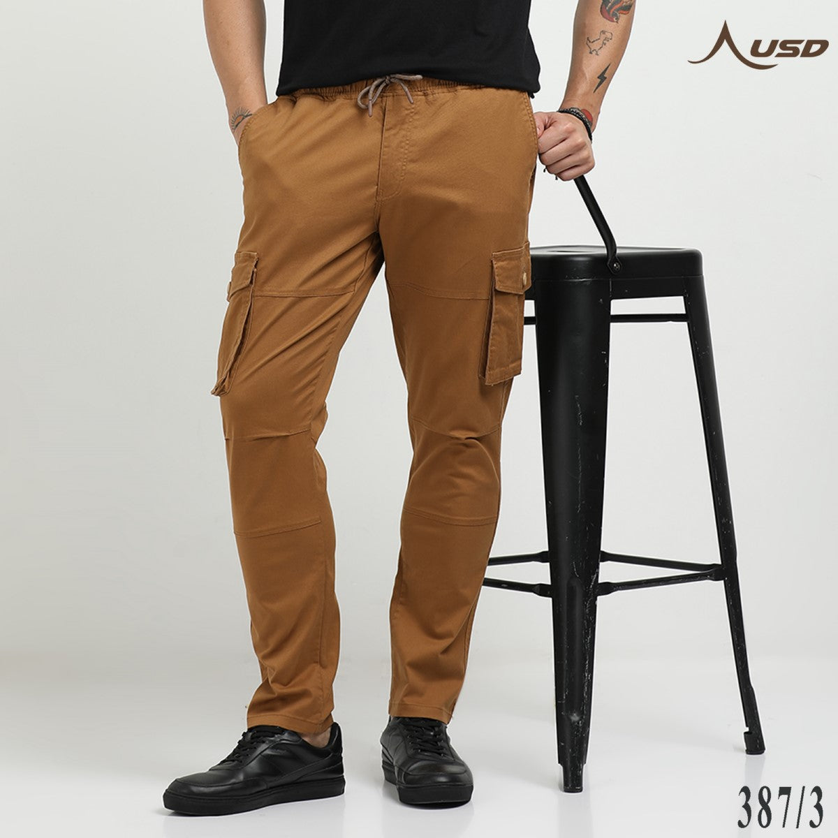 Premium Lycra Cargo Pants effortlessly stylish - 387/3