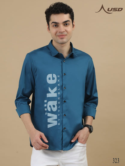323/3-Imported Satin Designer Shirts!