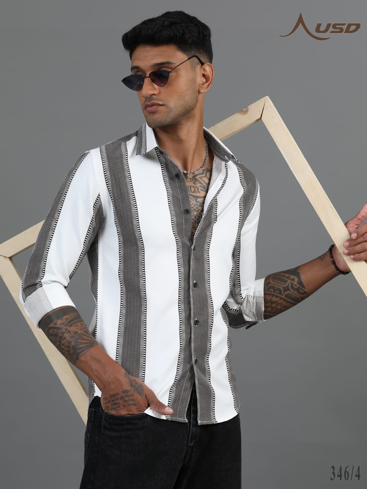 346/4-IMP Printed Party wear shirts