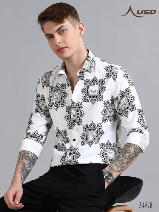 346/8-IMP Printed Party wear shirts