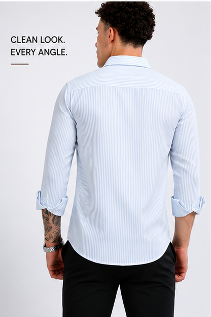Mens Premium Striped Cotton Shirt - Regular Fit USD 408/4