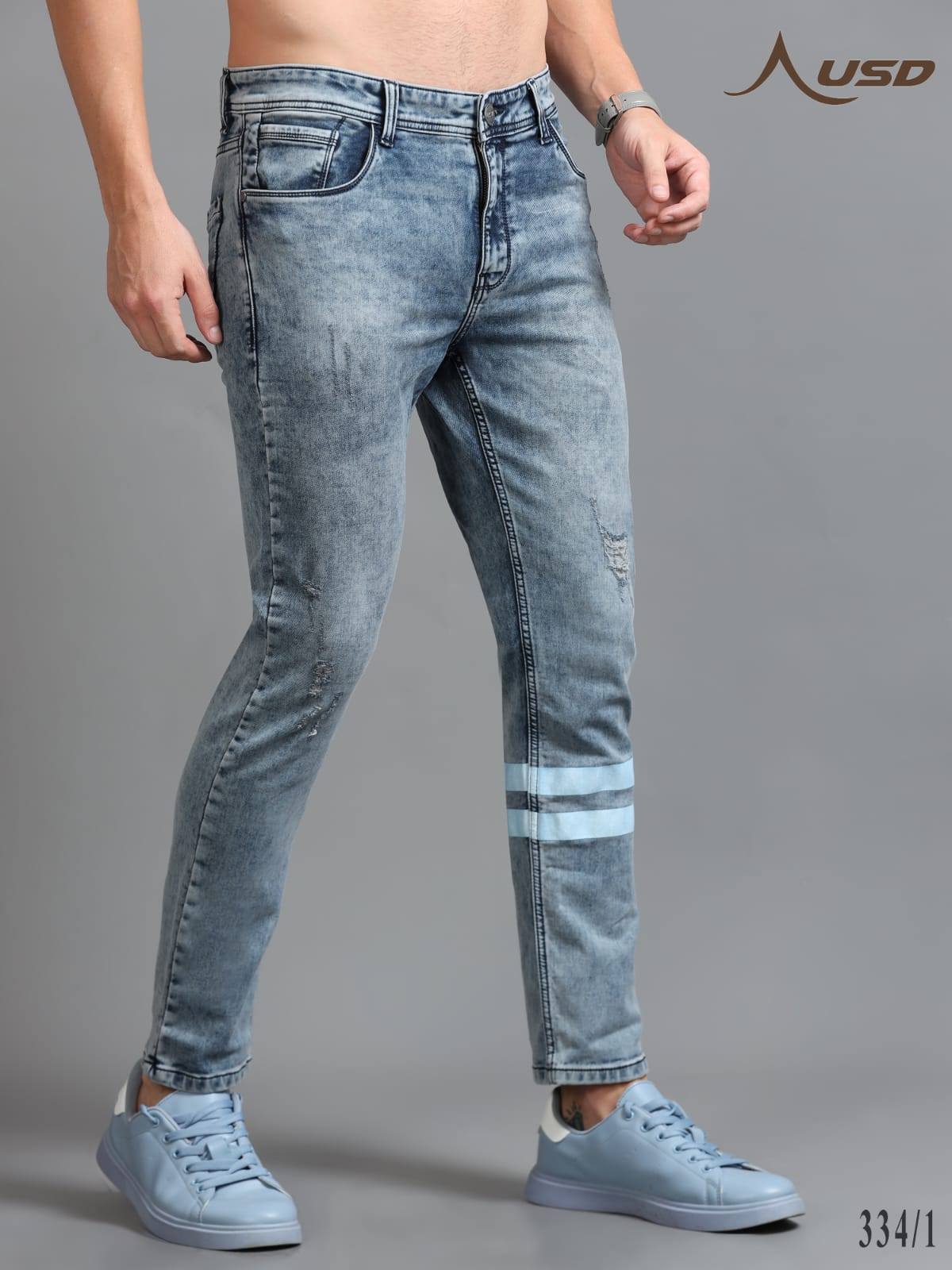 344/1-Designer Ankle Fit Jeans