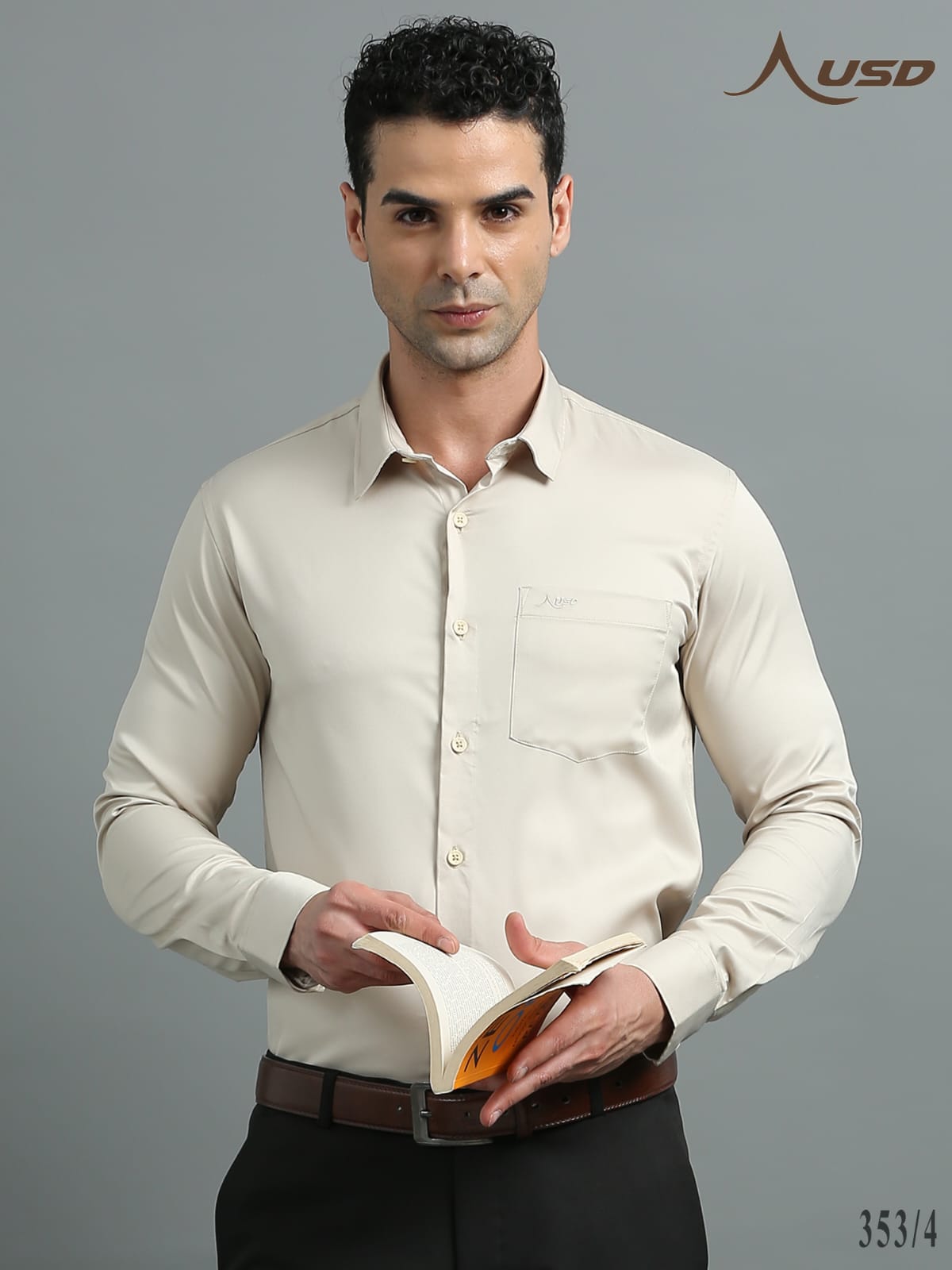 353/4-Satin Party Wear Shirts