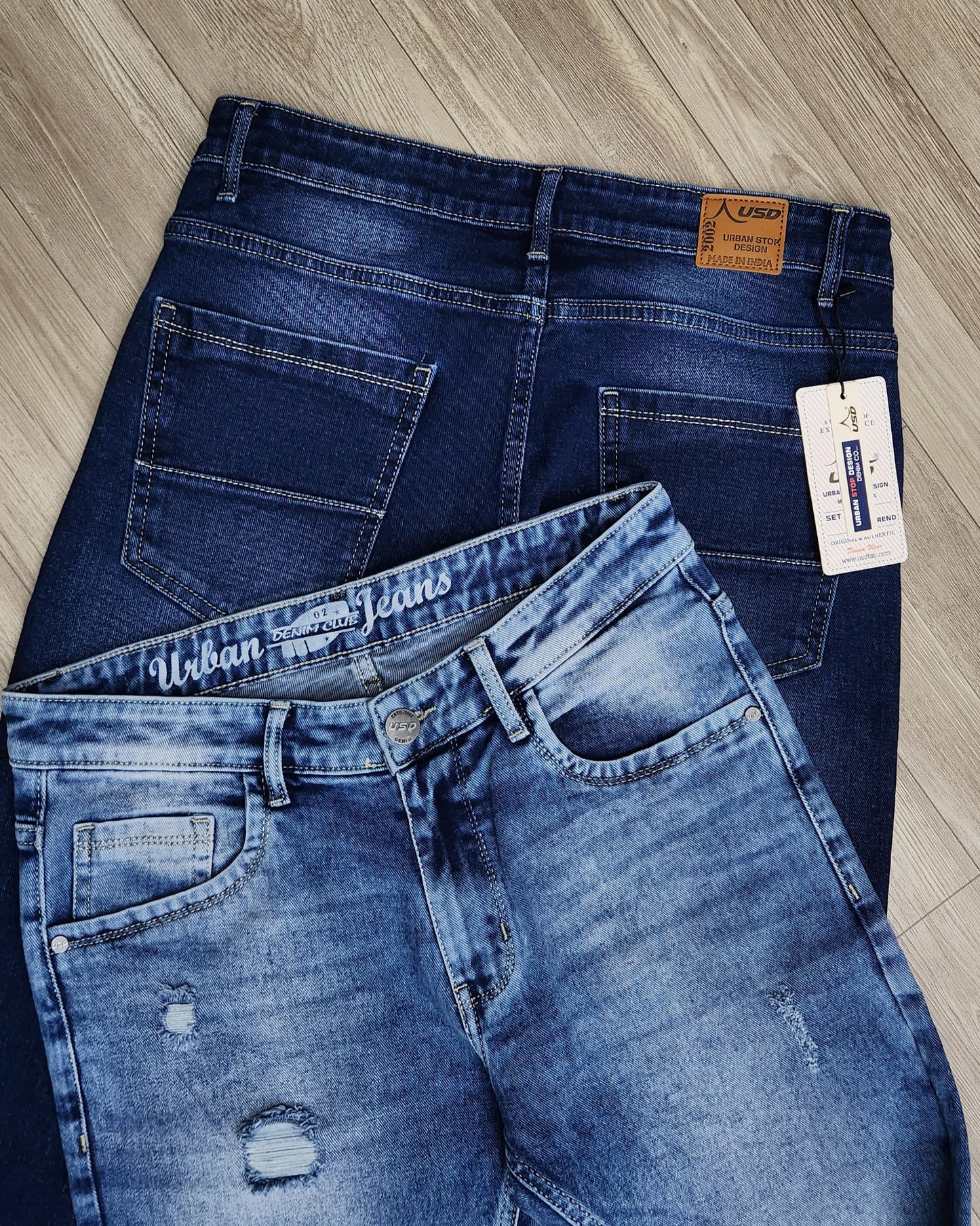 358/3-Men's Premium Denim Jeans Ankle Fit