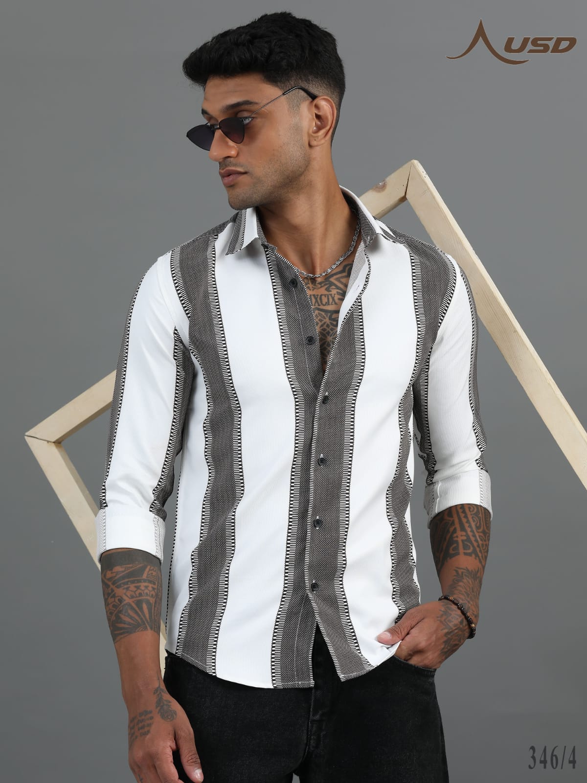 346/4-IMP Printed Party wear shirts