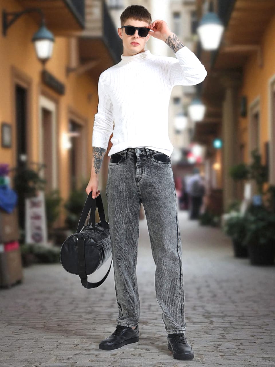 383/4-Classic MOM Fit Jeans - Comfort With Style"