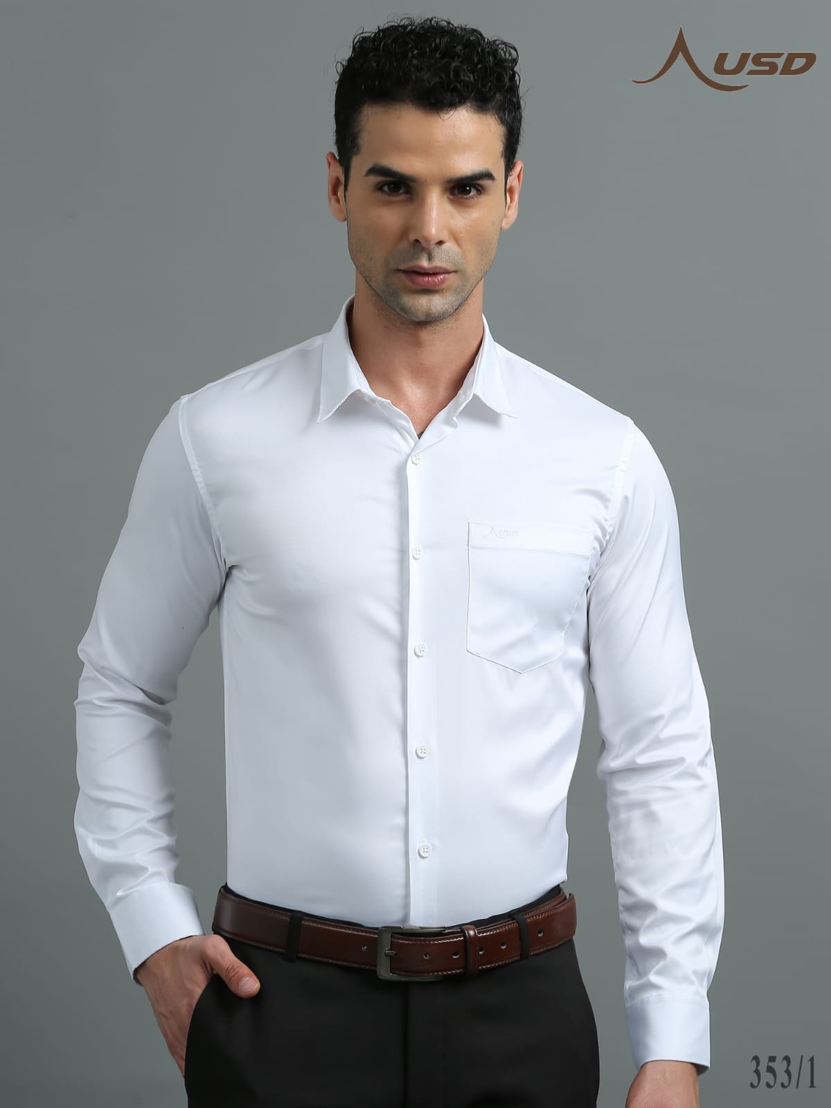 353/1-Satin Party Wear Shirts