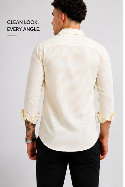 Mens Premium Striped Cotton Shirt - Regular Fit USD 408/1