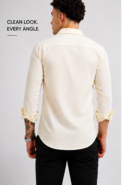 Mens Premium Striped Cotton Shirt - Regular Fit USD 408/1