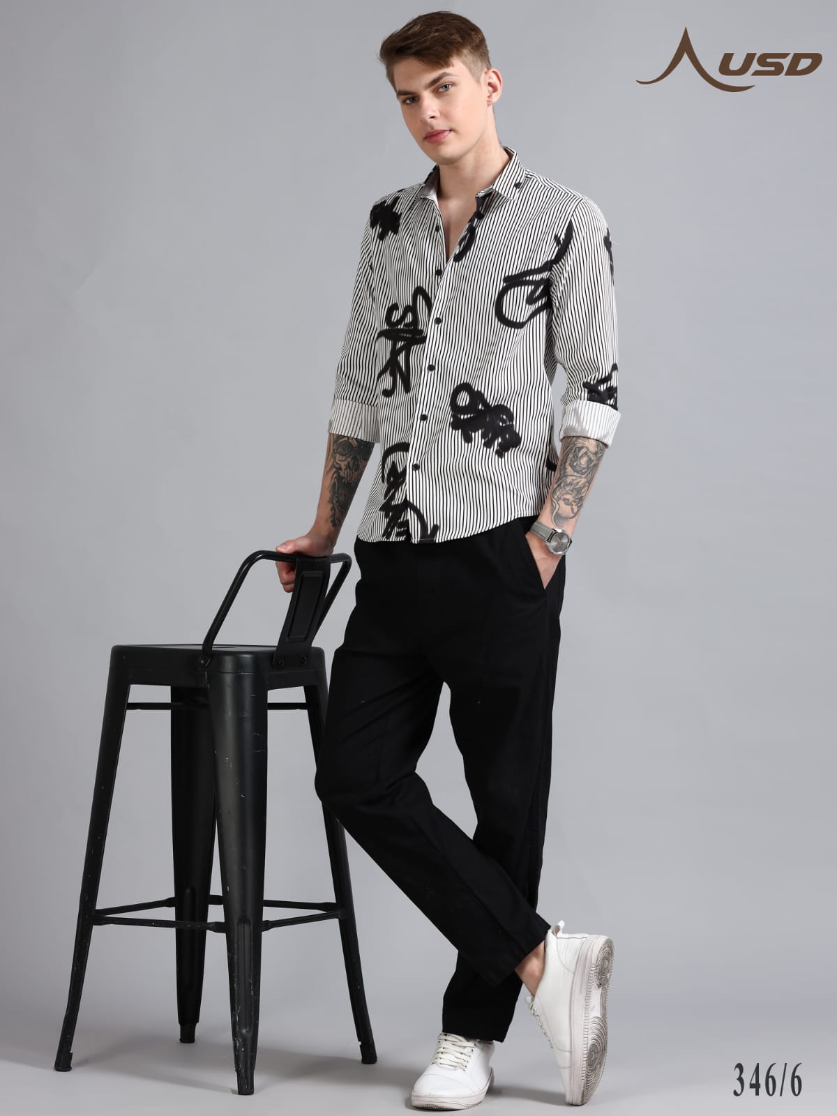 346/6-IMP Printed Party wear shirts