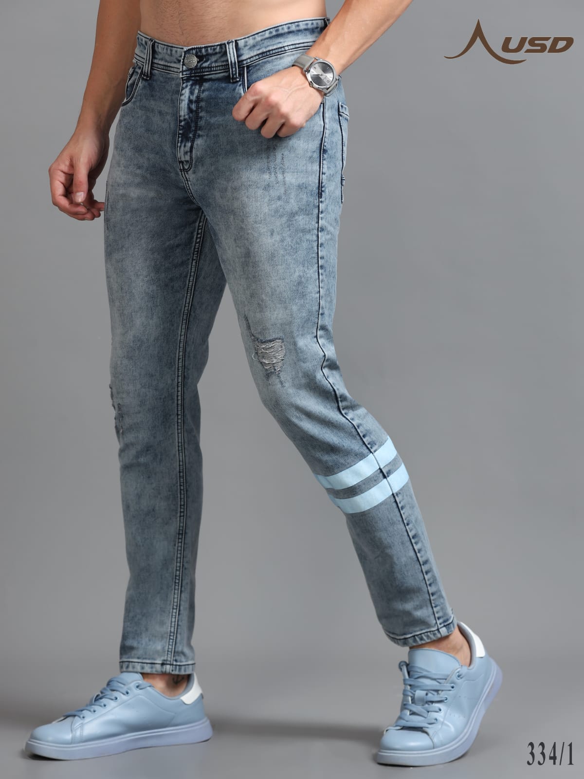 344/1-Designer Ankle Fit Jeans