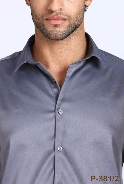 USD Premium Satin Lycra Party Wear Shirts-P-381/2