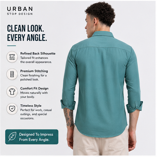 Shirt for men Premium Cotton Slab Casual Shirt - Full Sleeve USD-407/1