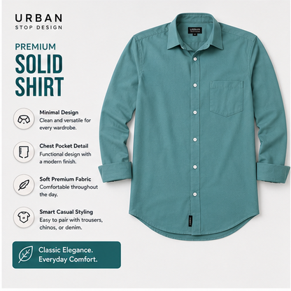 Shirt for men Premium Cotton Slab Casual Shirt - Full Sleeve USD-407/1